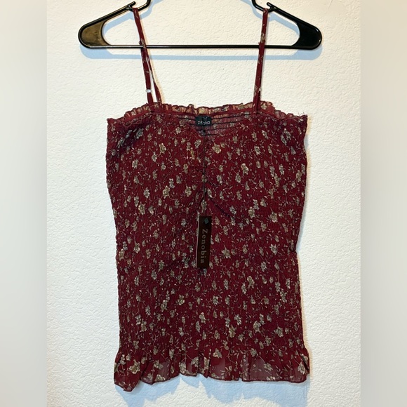 Zenobia Tops - Zenobia Smocked Cami